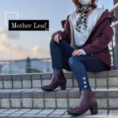 【Mother Leaf】この冬外せない！シンプルデザインブーツ